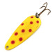 Vintage  Acme Wonderlure, 2/5oz Yellow / Red / Nickel fishing spoon #12752