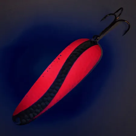 Worth Chippewa Steel Spoon UV, 1oz nickel/pink UV fishing spoon #19955