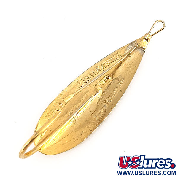 Vintage Weedless Johnson Silver Minnow , 2/5oz Gold fishing spoon