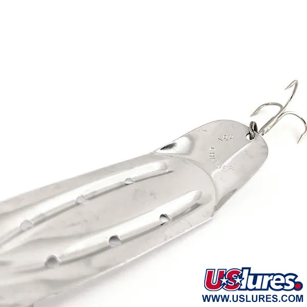 Vintage Lake Products Charger #4, 3/4oz Nickel fishing spoon #12778