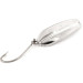 Vintage  HT Enterprises Jig-A-whooper Hawgler spoon #6 Glow, 3/4oz Nickel / White Glow in Dark fishing spoon #12778
