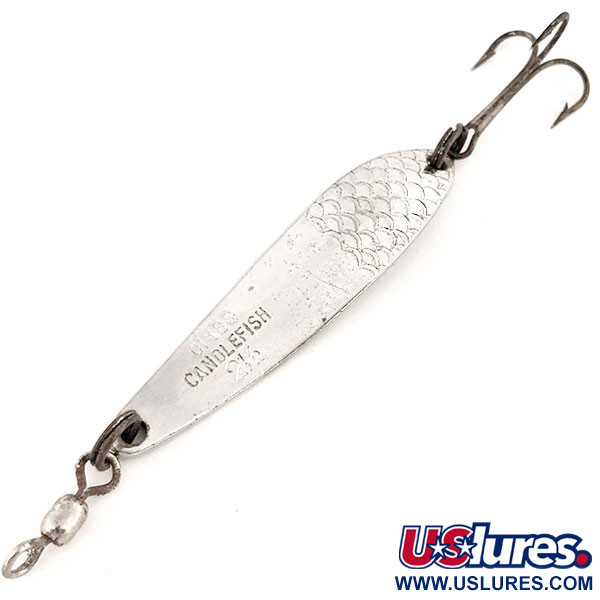 Vintage   Gibbs Candelfish, 1/3oz Silver fishing spoon #12788