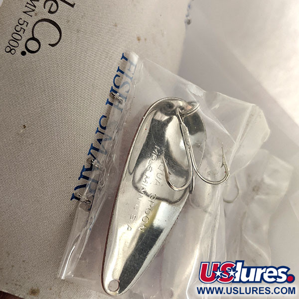   Aqua Spoon Blue Fox Dealer Display Card, 1/3oz Red / White / Nickel fishing spoon #12793