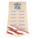   Aqua Spoon Blue Fox Dealer Display Card, 3/4oz Red / White / Nickel fishing spoon #12794