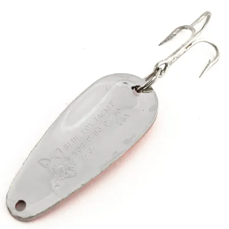 Vintage Blue Fox Tor-P-Do UV, 1/2oz Red / Black / Nickel fishing spoon #12795