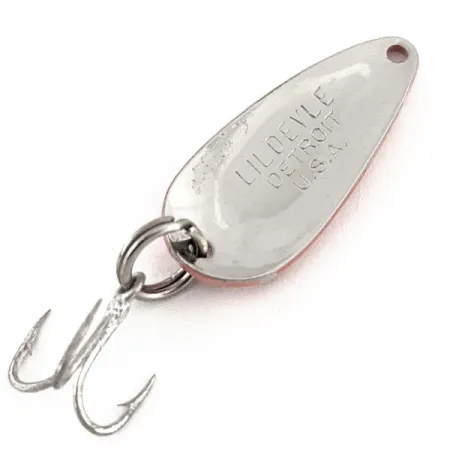 Vintage Eppinger Dardevle Lildevle UV, 1/8oz Red / Black / Nickel fishing spoon #12820