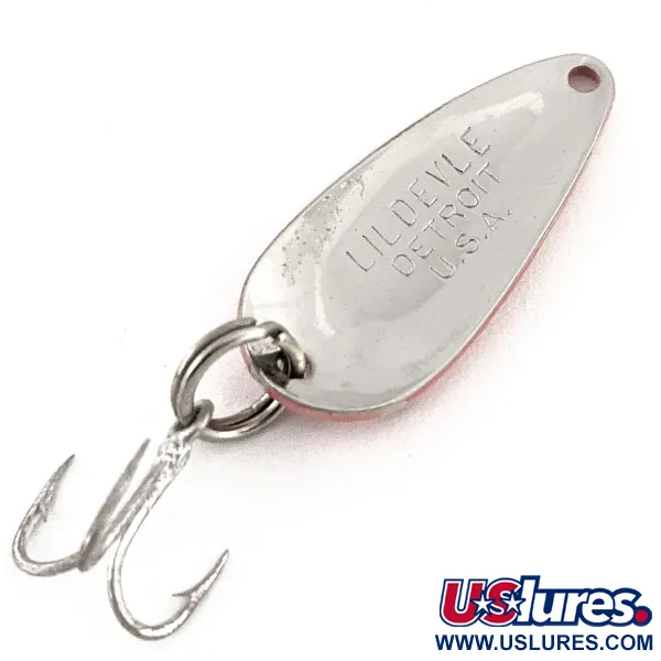 Vintage  Eppinger Dardevle Lildevle UV, 1/8oz Red / Black / Nickel fishing spoon #12820