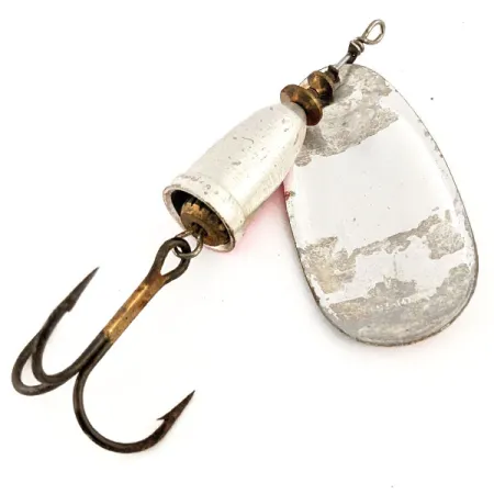 Vintage Blue Fox Super Vibrax 5, 1/2oz Silver / Rainbow Trout spinning lure #12832