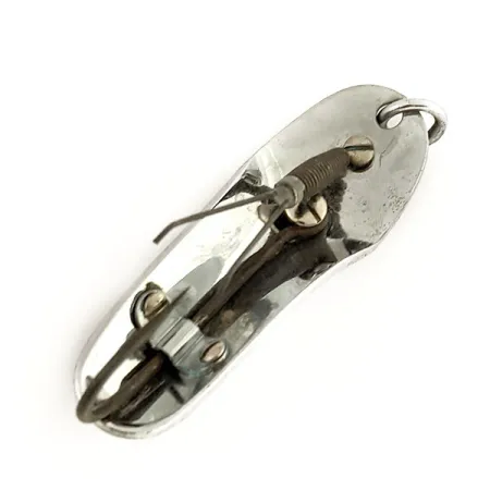 Vintage Weedless Pflueger CHUM, 1/2oz Nickel fishing spoon #12835