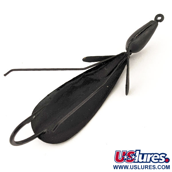 Vintage   Weedless Panther Martin Weed Wing, 1/2oz Black fishing spoon #12836