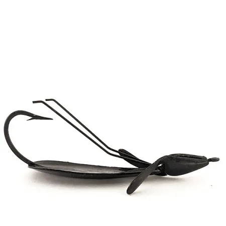 Vintage Weedless Panther Martin Weed Wing, 1/2oz Black fishing spoon #12836