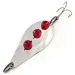 Vintage  Lanes Tackle & Bait Lane's Sparkl-l Wobbler , 3/4oz Nickel / Red Eyes fishing spoon #12838