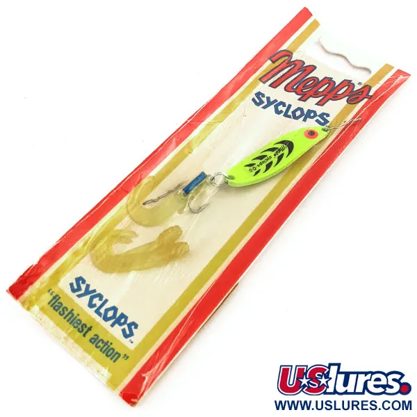   Mepps Syclops 00, 1/8oz Chartreuse fishing spoon #12845
