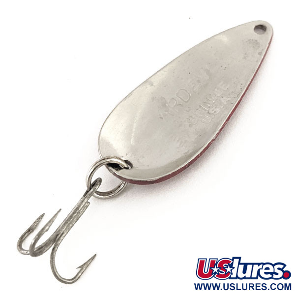Vintage  Eppinger Dardevle Spinnie, 1/3oz Red / White / Nickel fishing spoon #12852