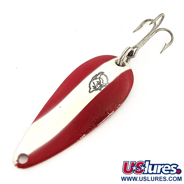 Vintage  Eppinger Dardevle Spinnie, 1/3oz Red / White / Nickel fishing spoon #12852