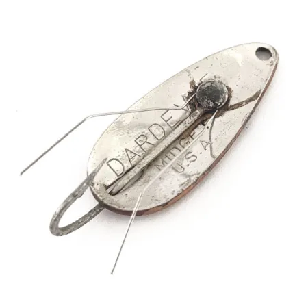 Vintage Eppinger Weedless Dardevle Midget, 3/16oz Red / Black / Brown / Nickel fishing spoon #12857