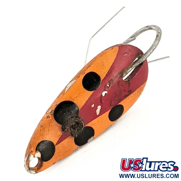 Vintage  Eppinger Weedless Dardevle Midget, 3/16oz Red / Black / Brown / Nickel fishing spoon #12857