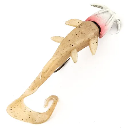 Vintage Gitzit Incorporated Gitzit Baby Blue Eyes Cat Fish, 1/4oz White / Red Eyes fishing spoon #12862