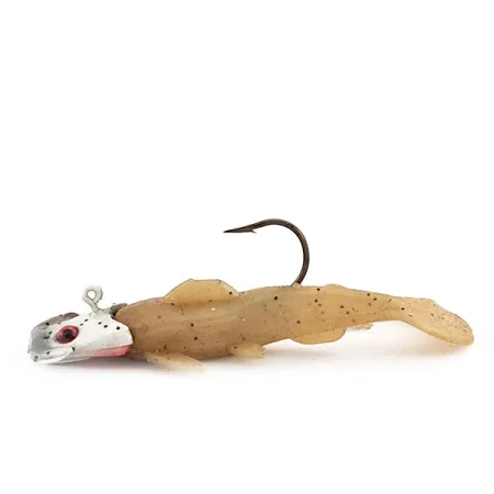 Vintage Gitzit Incorporated Gitzit Baby Blue Eyes Cat Fish, 1/4oz White / Red Eyes fishing spoon #12862