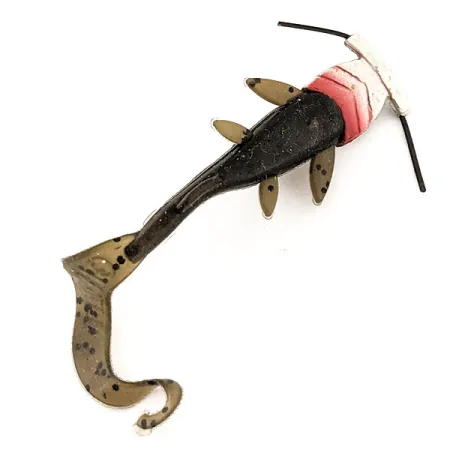 Vintage Gitzit Incorporated Gitzit Baby Blue Eyes Cat Fish, 1/4oz Green / Blue Eyes fishing spoon #12863