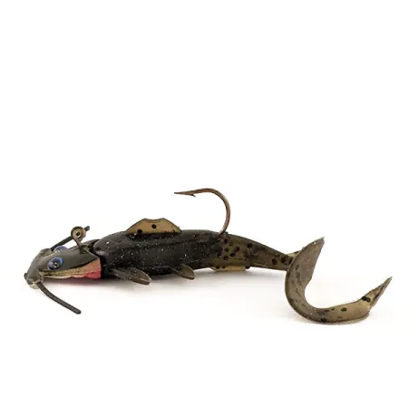 Vintage Gitzit Incorporated Gitzit Baby Blue Eyes Cat Fish, 1/4oz Green / Blue Eyes fishing spoon #12863