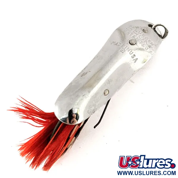 Vintage   Vintage Pflueger Chum Spoon, 1/4oz Nickel fishing spoon #12864