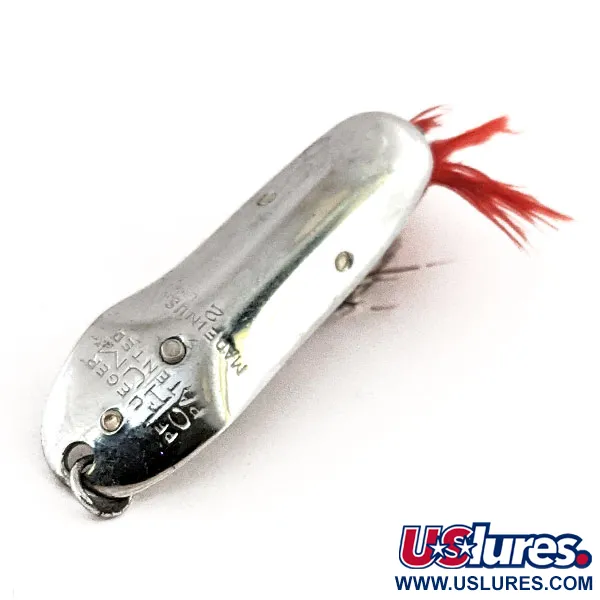 Vintage   Vintage Pflueger Chum Spoon, 1/4oz Nickel fishing spoon #12864