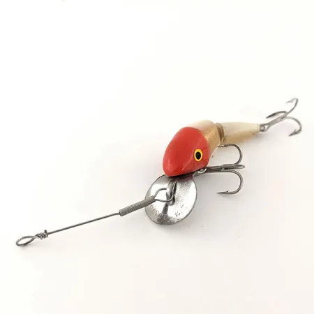 Vintage Suick Cisco Kid Jointed, 3/16oz White / Red / Gold fishing lure #12874