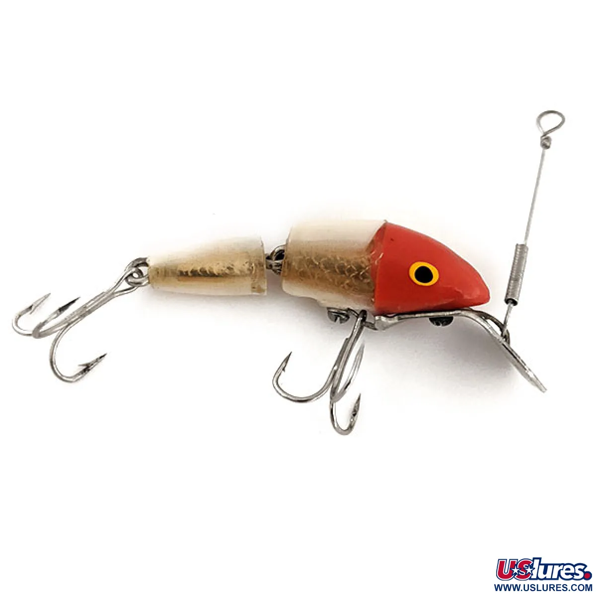 Vintage Suick Cisco Kid Jointed, 3/16oz White / Red / Gold fishing lure #12874 Vintage Suick Cisco Kid Jointed, 3/16oz White / Red / Gold fishing lure #12874