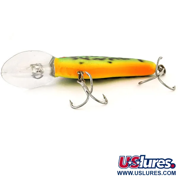 Vintage   Bomber Fat Free Shad UV, 1/3oz Fire Tiger fishing lure #12876