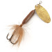 Vintage  Yakima Bait Worden’s Original Rooster Tail 4, 1/4oz Brown / Brass spinning lure #12885