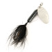 Vintage  Yakima Bait Worden’s Original Rooster Tail, 3/16oz Nickel / Black spinning lure #12886