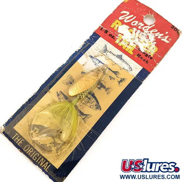  Yakima Bait Worden’s Original Rooster Tail, 1/8oz Frog / Gold spinning lure #12890