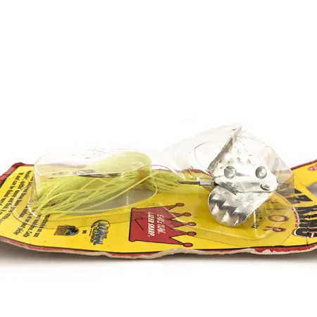 Strike King Buzzbait Buzz King, 1/2oz Nickel / Chartreuse spinning lure #12891