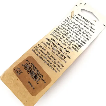 Mepps Comet Mino 1, 3/16oz Silver spinning lure #12893