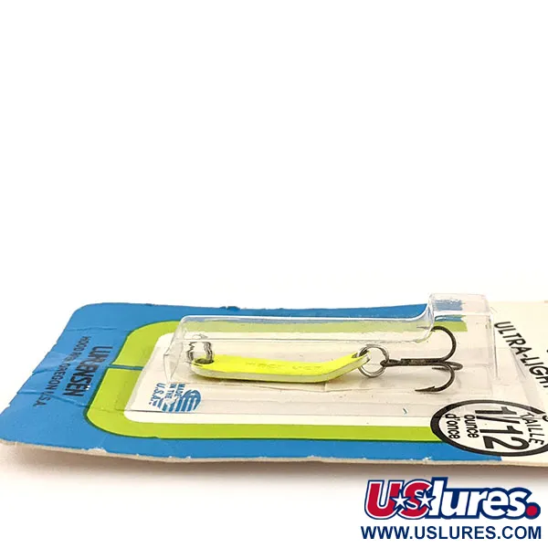  Luhr Jensen Hus-lure UV, 1/16oz Chartreuse fishing spoon #12901
