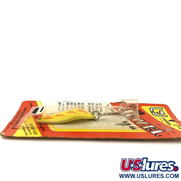  Luhr Jensen Little Jewel, 2/3oz Yellow / Red fishing spoon #12908