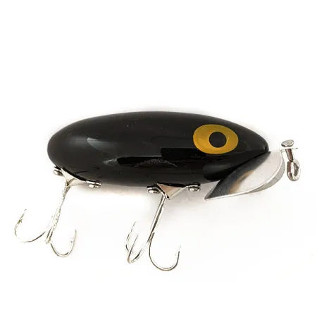 Fred Arbogast Jitterbug, 1/3oz Black fishing lure #15807