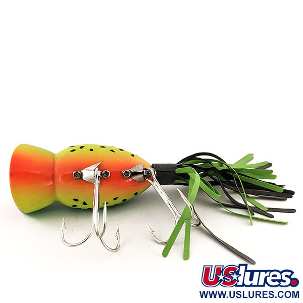   Fred Arbogast Hula Popper, 1/2oz Fire Tiger fishing lure #12918