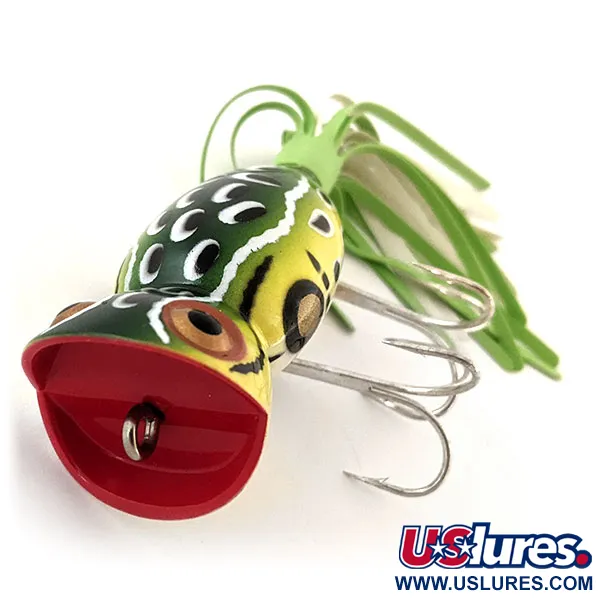   Fred Arbogast Hula Popper, 1/2oz Frog fishing lure #12925