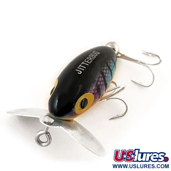   Fred Arbogast Jitterbug, 1/4oz Rainbow Perch fishing lure #12930