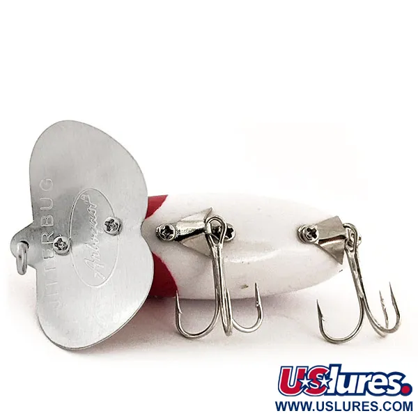   Fred Arbogast Jitterbug , 1/3oz Red / White fishing lure #12931