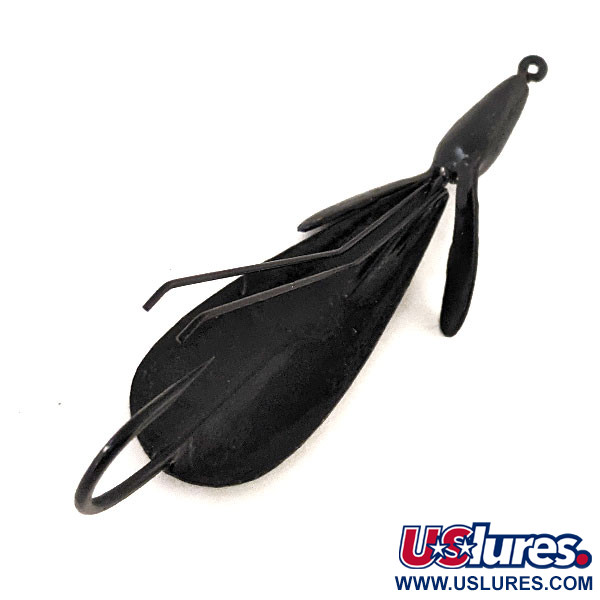 Vintage   Weedless Panther Martin Weed Wing, 2/5oz Black fishing spoon #12943