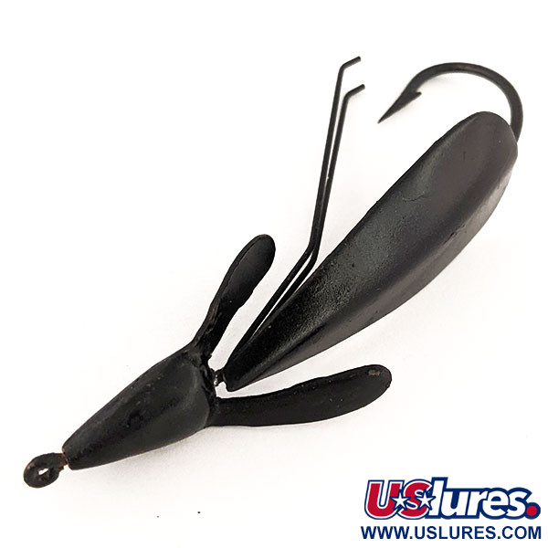 Vintage   Weedless Panther Martin Weed Wing, 2/5oz Black fishing spoon #12943