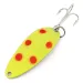  Seneca Little Cleo (Hula Girl) UV, 1/3oz Nickel / Red / Yellow fishing spoon #12957