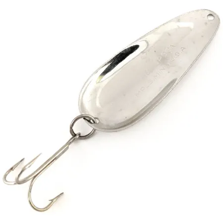 Vintage Nebco Aqua Spoon, 1/2oz Nickel fishing spoon #12969