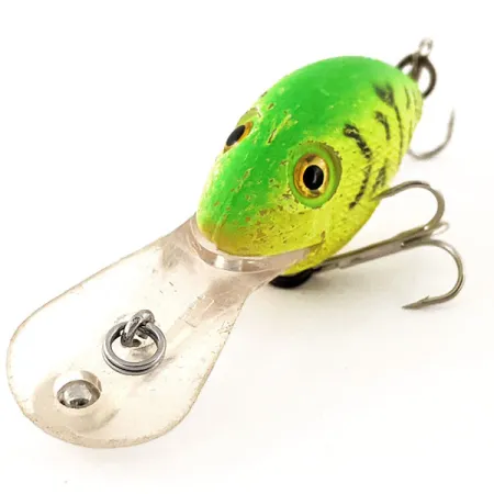 Vintage Rebel Deep Wee R, 3/8oz Fire Tiger fishing lure #12985