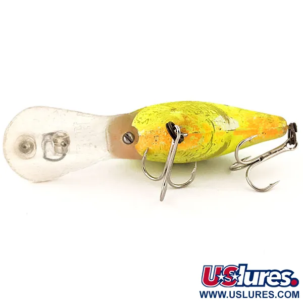 Vintage Rebel Deep Wee R, 3/8oz Fire Tiger fishing lure #12985
