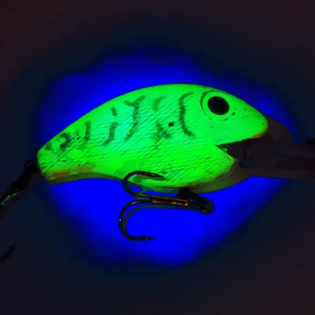 Vintage Rebel Deep Wee R, 3/8oz Fire Tiger fishing lure #12985