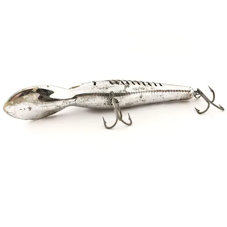 Vintage The Producers Lightning minnow #2, 1/4oz 960 Silver fishing lure #12987